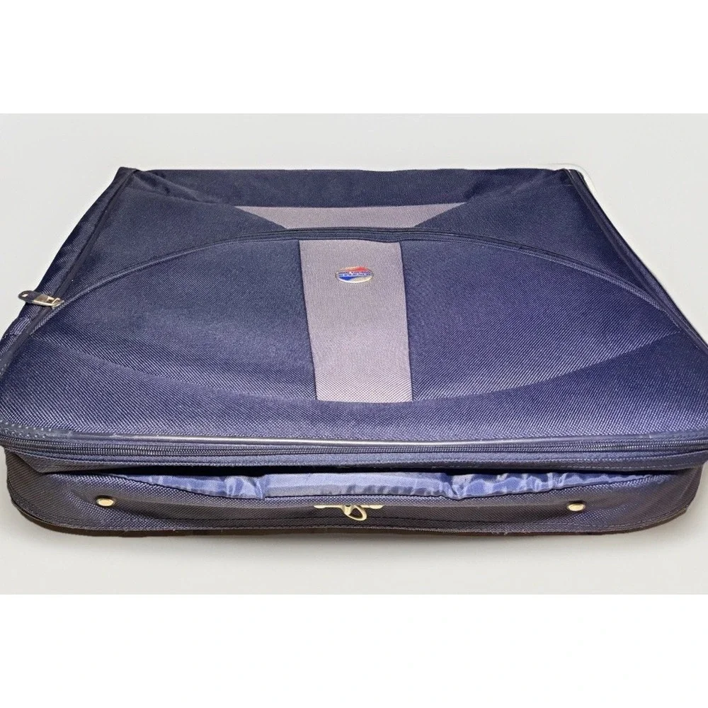 American Tourister Superset Garment Bag VTG - Navy Blue, Bi-Fold Extra Large‎